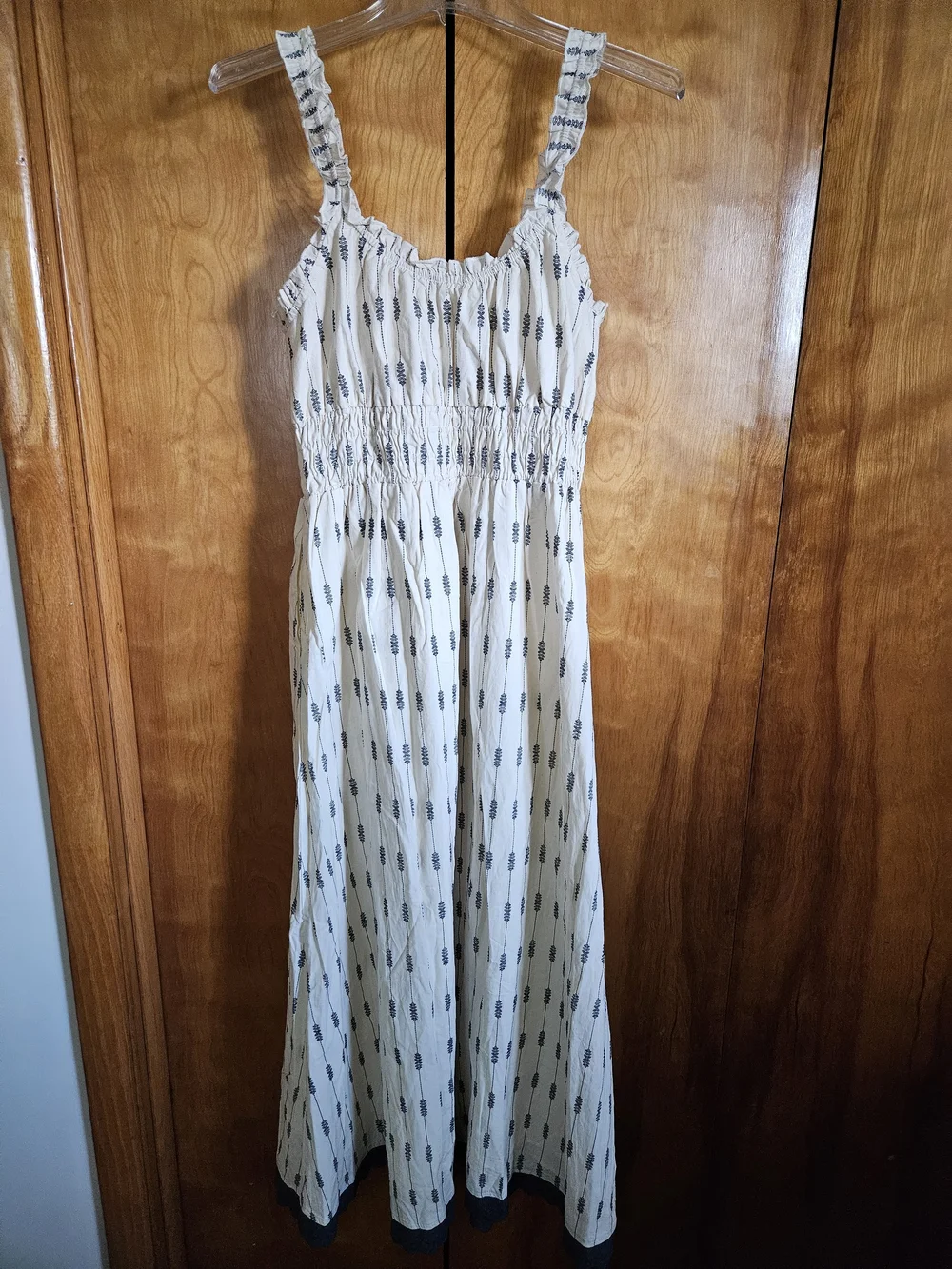 NWT Neuflora Tuscany Dress Cream And Navy Size Small